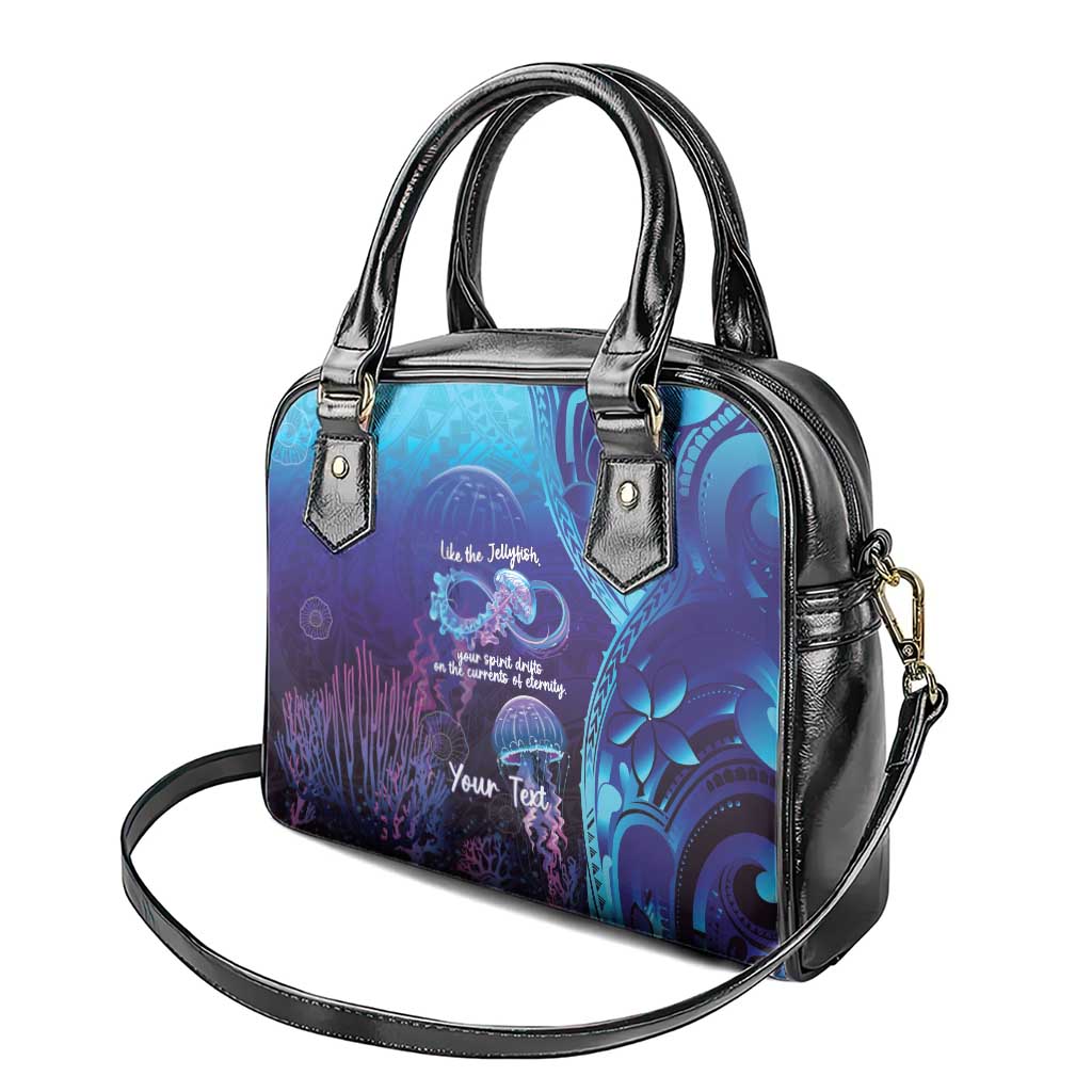 Polynesia Jellyfish Memorial Personalised Shoulder Handbag Infinity Jellies Polynesian Pattern LT14 - Polynesian Pride