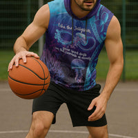 Polynesia Jellyfish Memorial Personalised Sleeveless Hoodie Infinity Jellies Polynesian Pattern LT14 - Polynesian Pride