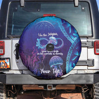 Polynesia Jellyfish Memorial Personalised Spare Tire Cover Infinity Jellies Polynesian Pattern LT14 Purple - Polynesian Pride