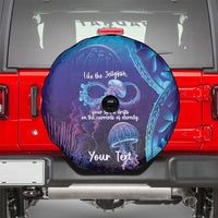 Polynesia Jellyfish Memorial Personalised Spare Tire Cover Infinity Jellies Polynesian Pattern LT14 - Polynesian Pride