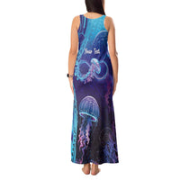 Polynesia Jellyfish Memorial Personalised Tank Maxi Dress Infinity Jellies Polynesian Pattern LT14 - Polynesian Pride