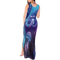 Polynesia Jellyfish Memorial Personalised Tank Maxi Dress Infinity Jellies Polynesian Pattern LT14 - Polynesian Pride