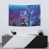 Polynesia Jellyfish Memorial Personalised Tapestry Infinity Jellies Polynesian Pattern LT14 - Polynesian Pride