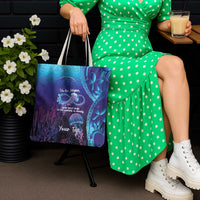 Polynesia Jellyfish Memorial Personalised Tote Bag Infinity Jellies Polynesian Pattern LT14 - Polynesian Pride
