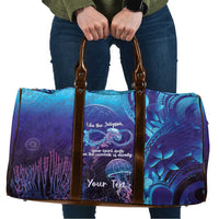 Polynesia Jellyfish Memorial Personalised Travel Bag Infinity Jellies Polynesian Pattern LT14 Purple - Polynesian Pride