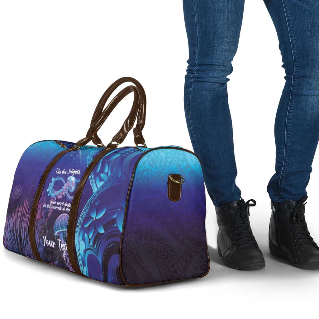 Polynesia Jellyfish Memorial Personalised Travel Bag Infinity Jellies Polynesian Pattern LT14 - Polynesian Pride