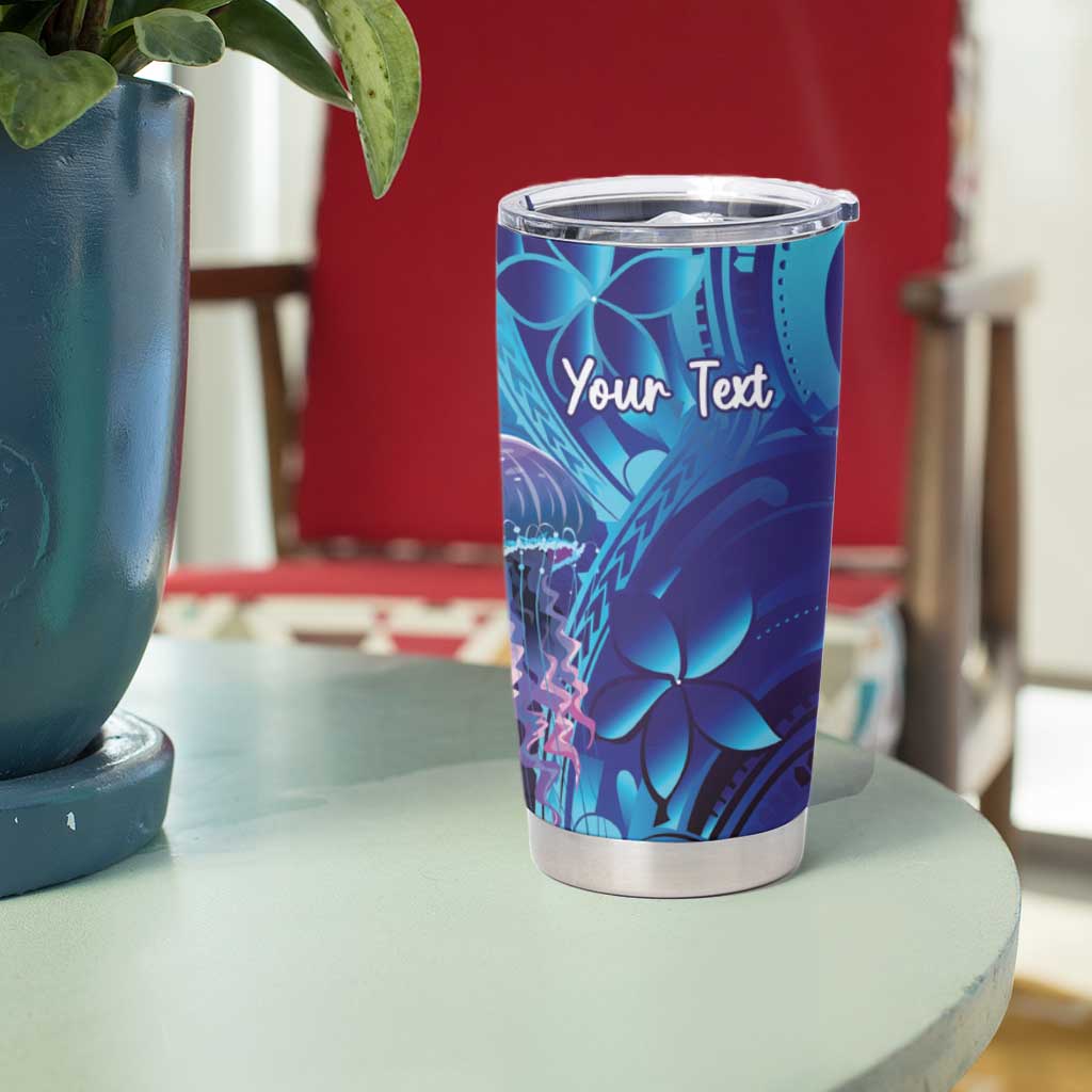 Polynesia Jellyfish Memorial Personalised Tumbler Cup Infinity Jellies Polynesian Pattern LT14 - Polynesian Pride