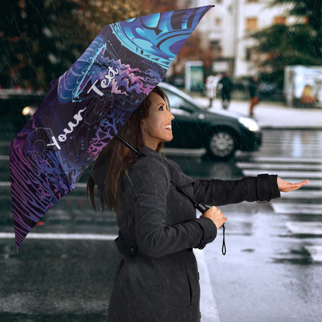Polynesia Jellyfish Memorial Personalised Umbrella Infinity Jellies Polynesian Pattern LT14 - Polynesian Pride