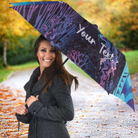 Polynesia Jellyfish Memorial Personalised Umbrella Infinity Jellies Polynesian Pattern LT14 - Polynesian Pride
