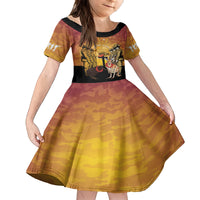 Australia And New Zealand ANZAC Family Matching Off Shoulder Short Dress and Hawaiian Shirt Aussie Kangaroo With Aotearoa Kiwi Lest We Forget