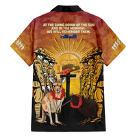 Australia And New Zealand ANZAC Family Matching Off Shoulder Short Dress and Hawaiian Shirt Aussie Kangaroo With Aotearoa Kiwi Lest We Forget