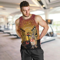 Australia And New Zealand ANZAC Men Tank Top Aussie Kangaroo With Aotearoa Kiwi Lest We Forget LT14 Yellow - Polynesian Pride