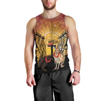 Australia And New Zealand ANZAC Men Tank Top Aussie Kangaroo With Aotearoa Kiwi Lest We Forget LT14 - Polynesian Pride