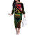 Vanuatu 1980 Off The Shoulder Long Sleeve Dress Hapi 44 Yia Indipendens Anivesari