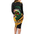 Personalised Vanuatu Independence Day Family Matching Long Sleeve Bodycon Dress and Hawaiian Shirt July 30 Vanuatuan Pig Tusk