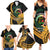 Personalised Vanuatu Independence Day Family Matching Summer Maxi Dress and Hawaiian Shirt July 30 Vanuatuan Pig Tusk