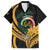 Personalised Vanuatu Independence Day Family Matching Summer Maxi Dress and Hawaiian Shirt July 30 Vanuatuan Pig Tusk