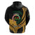 Personalised Vanuatu Independence Day Hoodie July 30 Vanuatuan Pig Tusk