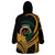 Personalised Vanuatu Independence Day Wearable Blanket Hoodie July 30 Vanuatuan Pig Tusk