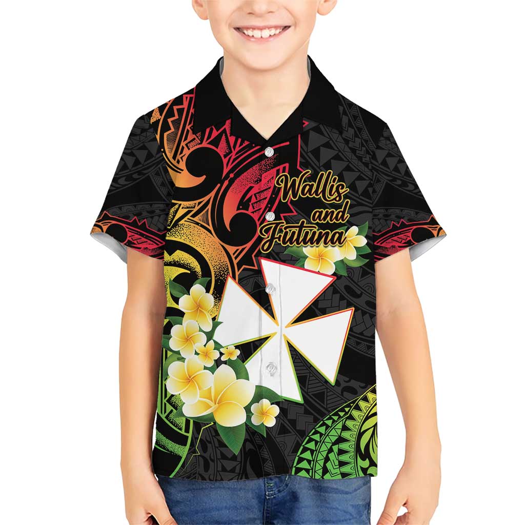 Wallis and Futuna Victory Day Family Matching Short Sleeve Bodycon Dress and Hawaiian Shirt Liberty Equality Fraternity Polynesian Plumeria
