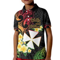 Wallis and Futuna Victory Day Kid Polo Shirt Liberty Equality Fraternity Polynesian Plumeria