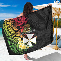 Wallis and Futuna Victory Day Sarong Liberty Equality Fraternity Polynesian Plumeria