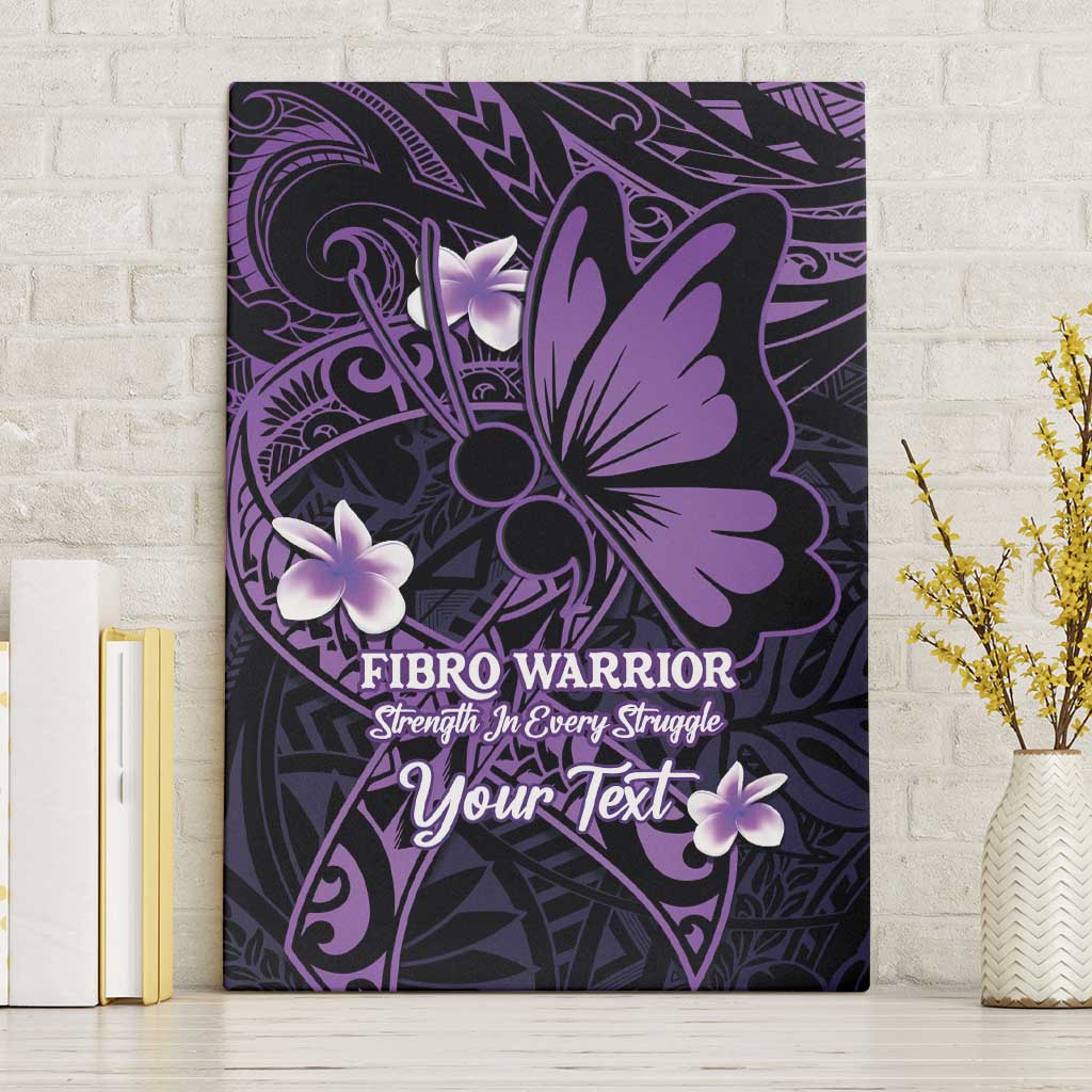 Personalised Fibromyalgia Awareness Month Canvas Wall Art Fibro Warrior Strength In Every Struggle LT14 Without Frame Purple - Polynesian Pride