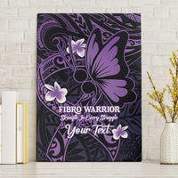 Personalised Fibromyalgia Awareness Month Canvas Wall Art Fibro Warrior Strength In Every Struggle LT14 Without Frame Purple - Polynesian Pride