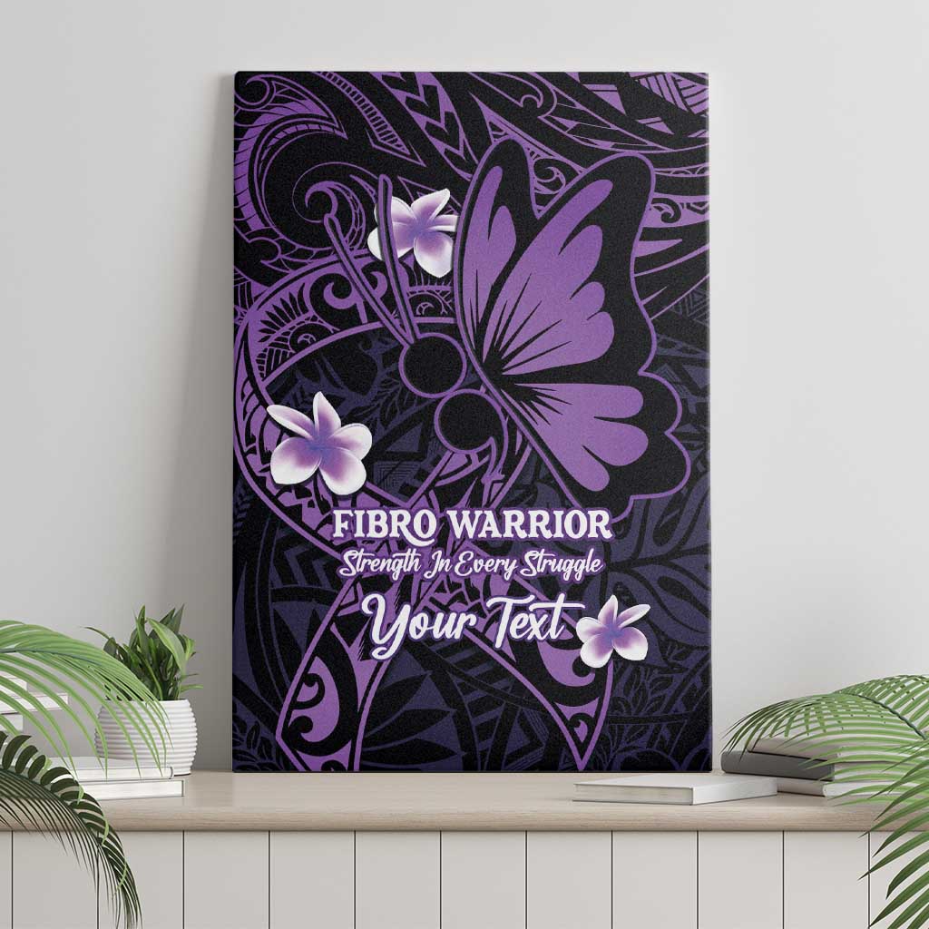 Personalised Fibromyalgia Awareness Month Canvas Wall Art Fibro Warrior Strength In Every Struggle LT14 - Polynesian Pride