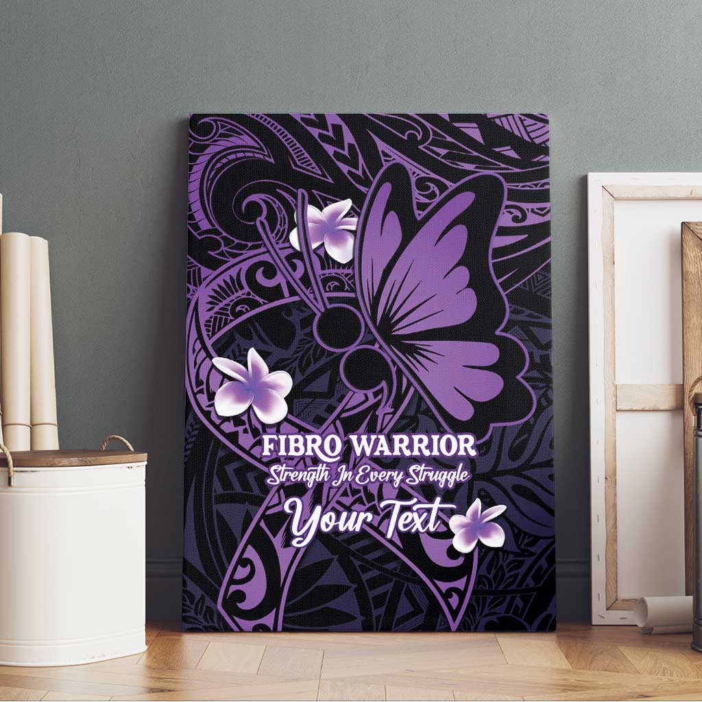 Personalised Fibromyalgia Awareness Month Canvas Wall Art Fibro Warrior Strength In Every Struggle LT14 - Polynesian Pride