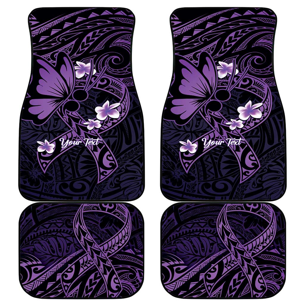 Personalised Fibromyalgia Awareness Month Car Mats Fibro Warrior Strength In Every Struggle LT14 - Polynesian Pride