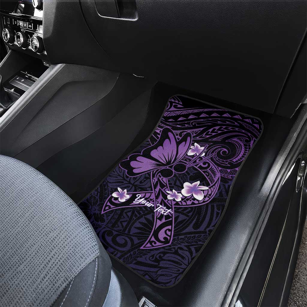 Personalised Fibromyalgia Awareness Month Car Mats Fibro Warrior Strength In Every Struggle LT14 - Polynesian Pride