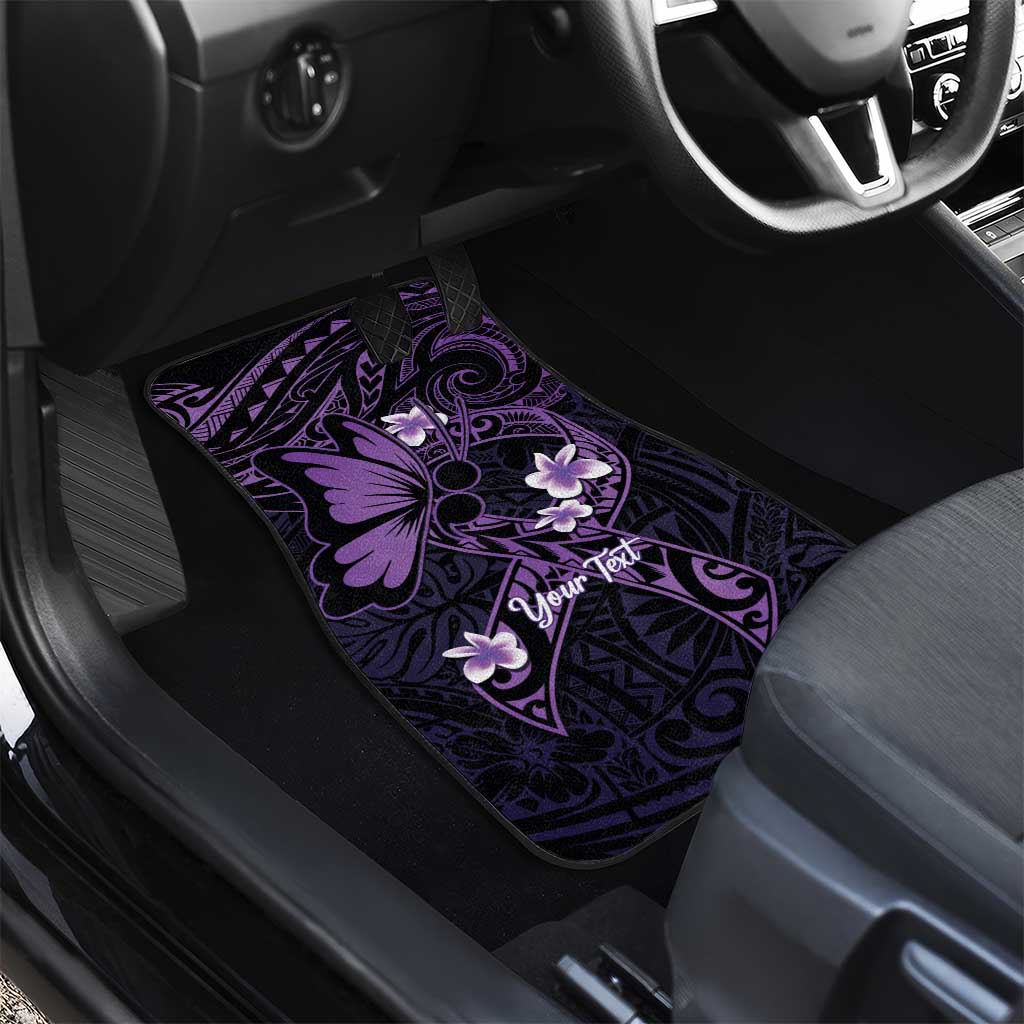 Personalised Fibromyalgia Awareness Month Car Mats Fibro Warrior Strength In Every Struggle LT14 - Polynesian Pride