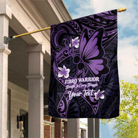 Personalised Fibromyalgia Awareness Month Garden Flag Fibro Warrior Strength In Every Struggle LT14 House Flag Purple - Polynesian Pride