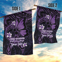 Personalised Fibromyalgia Awareness Month Garden Flag Fibro Warrior Strength In Every Struggle LT14 - Polynesian Pride