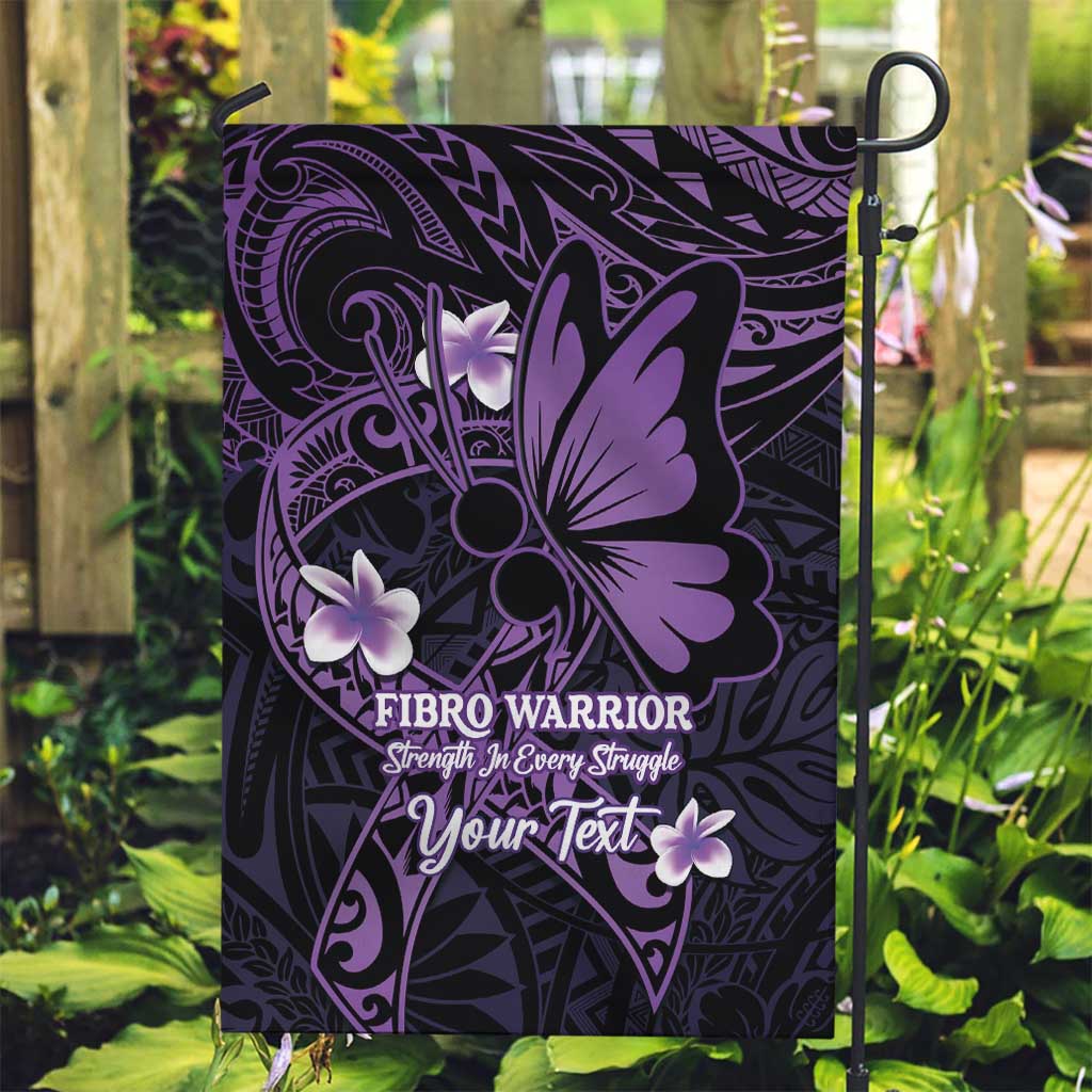 Personalised Fibromyalgia Awareness Month Garden Flag Fibro Warrior Strength In Every Struggle LT14 Garden Flag Purple - Polynesian Pride