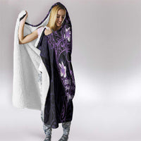 Personalised Fibromyalgia Awareness Month Hooded Blanket Fibro Warrior Strength In Every Struggle LT14 - Polynesian Pride