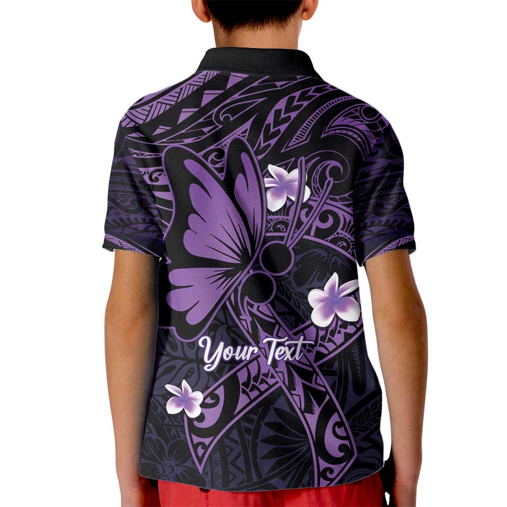 Personalised Fibromyalgia Awareness Month Kid Polo Shirt Fibro Warrior Strength In Every Struggle