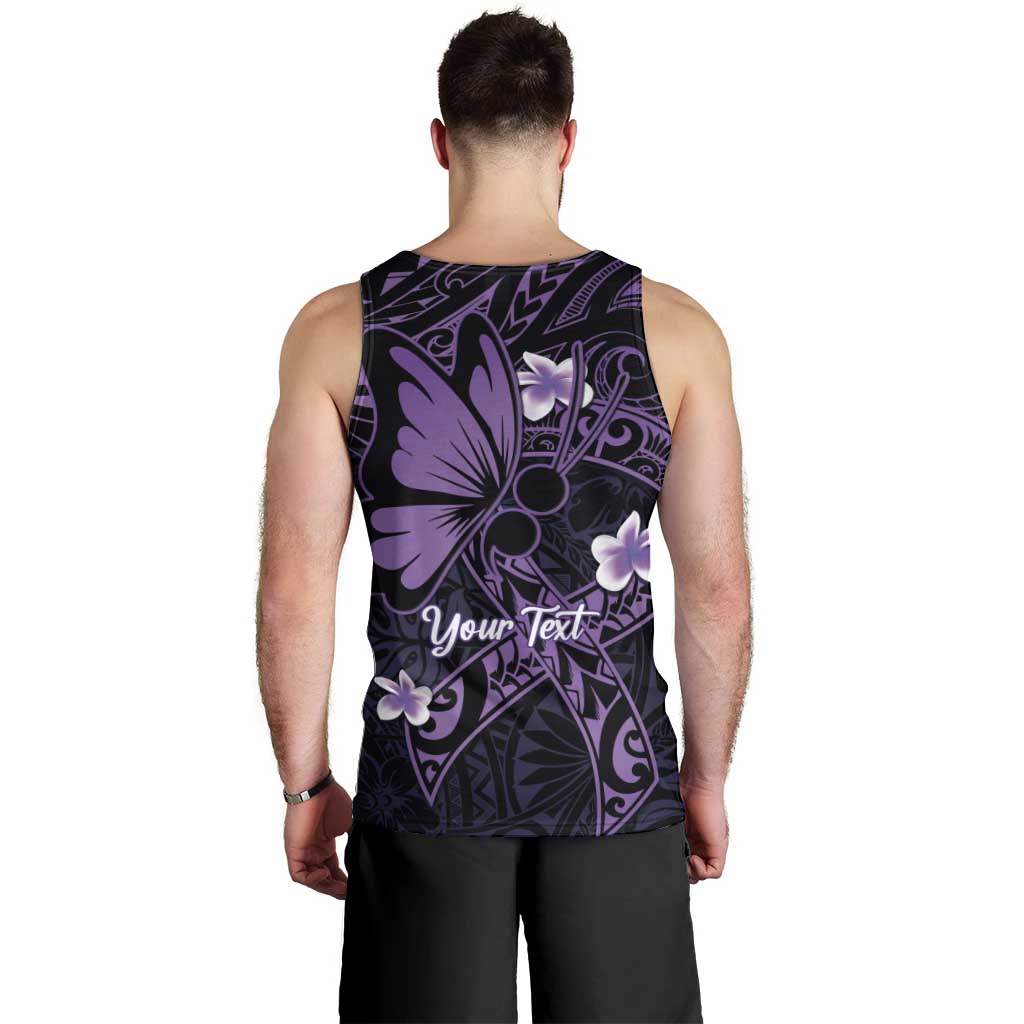 Personalised Fibromyalgia Awareness Month Men Tank Top Fibro Warrior Strength In Every Struggle LT14 - Polynesian Pride