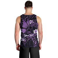 Personalised Fibromyalgia Awareness Month Men Tank Top Fibro Warrior Strength In Every Struggle LT14 - Polynesian Pride