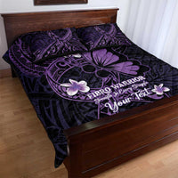Personalised Fibromyalgia Awareness Month Quilt Bed Set Fibro Warrior Strength In Every Struggle LT14 - Polynesian Pride