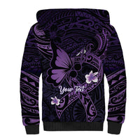 Personalised Fibromyalgia Awareness Month Sherpa Hoodie Fibro Warrior Strength In Every Struggle LT14 - Polynesian Pride