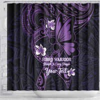 Personalised Fibromyalgia Awareness Month Shower Curtain Fibro Warrior Strength In Every Struggle