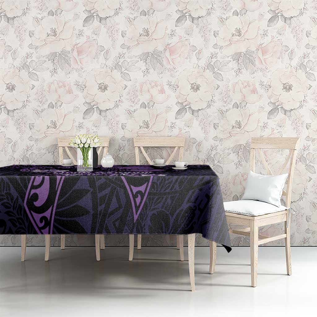 Personalised Fibromyalgia Awareness Month Tablecloth Fibro Warrior Strength In Every Struggle LT14 - Polynesian Pride