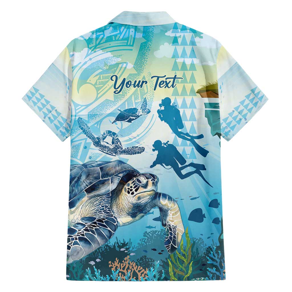 Personalized Snorkeling Hawaii Family Matching Puletasi and Hawaiian Shirt Ocean Lover Hawaiian Kakau Honu Turtle