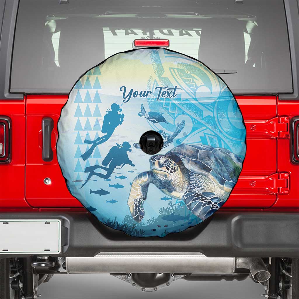 Personalized Snorkeling Hawaii Spare Tire Cover Ocean Lover Hawaiian Kakau Honu Turtle