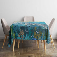 Personalized Snorkeling Hawaii Tablecloth Ocean Lover Hawaiian Kakau Honu Turtle LT14 - Polynesian Pride