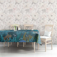 Personalized Snorkeling Hawaii Tablecloth Ocean Lover Hawaiian Kakau Honu Turtle LT14 - Polynesian Pride