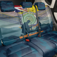 Niue ANZAC Day Back Car Seat Cover We Will Remember Them Camouflage Style