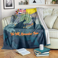 Niue ANZAC Day Blanket We Will Remember Them Camouflage Style LT14 Yellow - Polynesian Pride